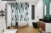 Плитка Creto  Mono sky 30х60 глянцевая фото в интернет-магазине Мегастроймаркет