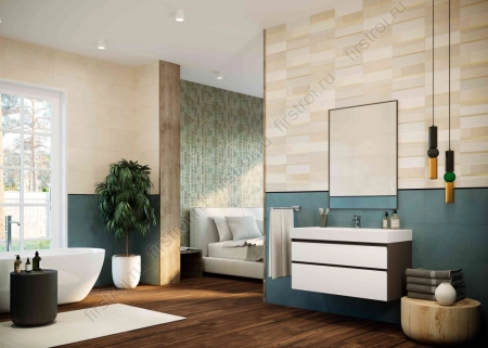 Плитка Creto  Frida blue 30х60 матовая фото в интернет-магазине Мегастроймаркет