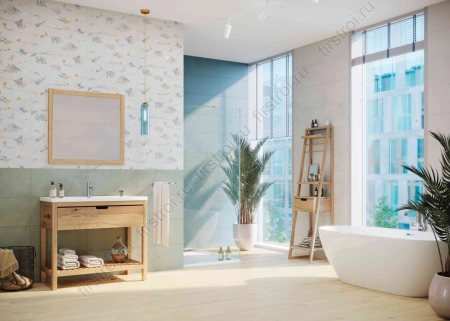 Плитка Creto  Frida blue 30х60 матовая фото в интернет-магазине Мегастроймаркет