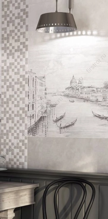 Плитка Kerama Marazzi  Город на воде серый 25х75 матовая фото в интернет-магазине Мегастроймаркет