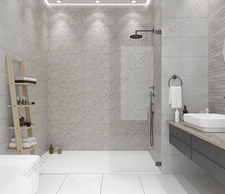 Плитка Creto  Effetto Wood Mosaico Grey 03 25х60 матовая фото в интернет-магазине Мегастроймаркет