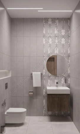 Плитка Creto  Ganna smoke 20х60 матовая фото в интернет-магазине Мегастроймаркет