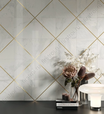 Вставка Italon Шарм Делюкс Арабескато Дэко 40х80 глянцевый фото в интернет-магазине Мегастроймаркет