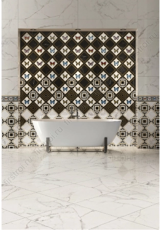 Керамогранит Villeroy&Boch Victorian Marble White 7FLPR 60x60 фото в интернет-магазине Мегастроймаркет