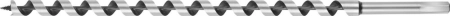 Сверло по дереву, спираль Левиса, HEX xвостовик, URAGAN 29465-450-16, D16x450мм (29465-450-16)