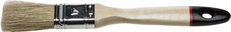 Кисть плоская STAYER UNIVERSAL-EURO светлая натуральная щетина, деревянная ручка, 25мм (0102-025)
