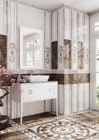 Керамогранит Kerama Marazzi  Театро коричневый лаппатированный 50.2х50.2 глянцевый фото в интернет-магазине Мегастроймаркет