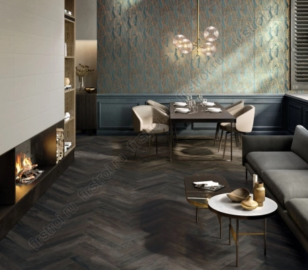 Керамогранит Italon Грув Дарк 20х120 ректифицированный матовый фото в интернет-магазине Мегастроймаркет