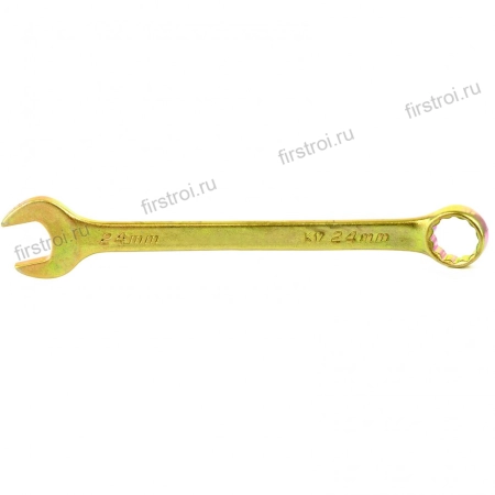Ключ комбинированный 24мм желтый цинк Сибртех (14986)