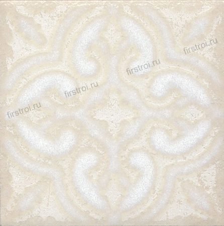 Вставка Kerama Marazzi Амальфи орнамент белый 9.8х9.8 матовый (STG/B408/1266H)