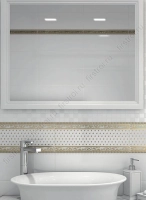 Декор Kerama Marazzi  Фонтанка зелёный 15x40 глянцевый фото в интернет-магазине Мегастроймаркет