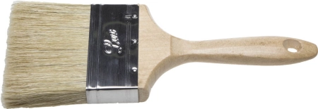 Кисть плоская STAYER UNIVERSAL-LUX светлая натуральная щетина, деревянная ручка, 100мм (01053-100)
