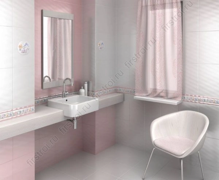 Бордюр Kerama Marazzi  Багет розовый 5х20 глянцевый фото в интернет-магазине Мегастроймаркет