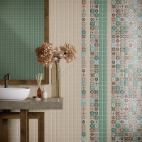 Вставка Kerama Marazzi Анвер 2 серый 4.85х4.85 глянцевый фото в интернет-магазине Мегастроймаркет