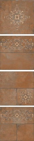 Керамогранит Kerama Marazzi  Каменный остров коричневый декорированный 30х30 матовый