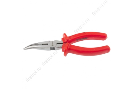 Длинногубцы изогнутые Econom 200 мм шлифованные пластмассовые рукоятки Matrix (17496) фото в интернет-магазине Мегастроймаркет