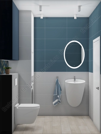 Плитка Creto  Pastel Navy blue 30х60 матовая фото в интернет-магазине Мегастроймаркет