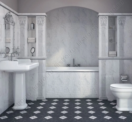 Плитка Kerama Marazzi  Вилла Юпитера белый 20х30 глянцевая фото в интернет-магазине Мегастроймаркет