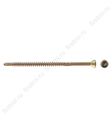 Шуруп для паркета и массивной доски 3.2x25мм желтый (500шт) фото в интернет-магазине Мегастроймаркет