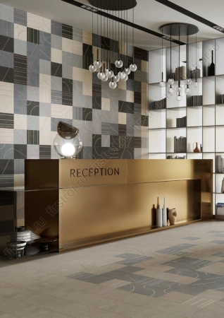 Декор Kerama Marazzi  Матрикс серый тёмный 20х20 матовый (SBD040/SG1591) фото в интернет-магазине Мегастроймаркет