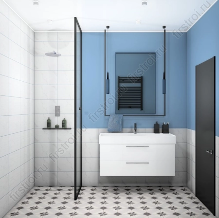 Плитка Creto  Viola белый 25х40 матовая фото в интернет-магазине Мегастроймаркет