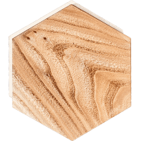 Плитка деревянная напольная Гексагон светлое дерево 146х170х20 мм