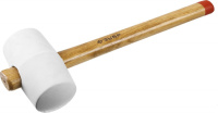 Киянка ЗУБР МАСТЕР резиновая белая с деревянной рукояткой 0.68кг (20511-680_z01)