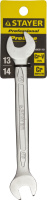 Рожковый гаечный ключ 13x14мм STAYER (27035-13-14)