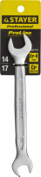 Рожковый гаечный ключ 14x17мм STAYER (27035-14-17)