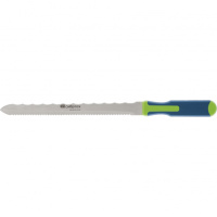 Нож для резки теплоизоляционных панелей 2-стороннее лезвие обрезиненная рукоятка 420мм лезвие 280мм Сибртех (79027)
