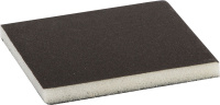 Губка шлифовальная ЗУБР МАСТЕР двуxсторонняя мягкий поролон Р180 123x98x12мм (35614-180)