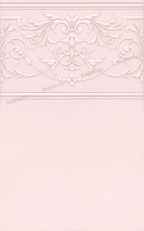 Декор Kerama Marazzi  Петергоф розовый 25х40 матовый (STG/C561/6306)