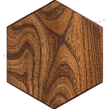 Плитка деревянная Фаска 45 темное дерево 146х170х8 мм