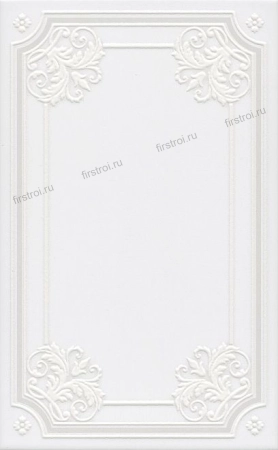 Декор Kerama Marazzi  Петергоф белый 25х40 матовый (STG/A560/6304)